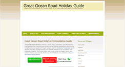 Desktop Screenshot of greatoceanroadholidayguide.com